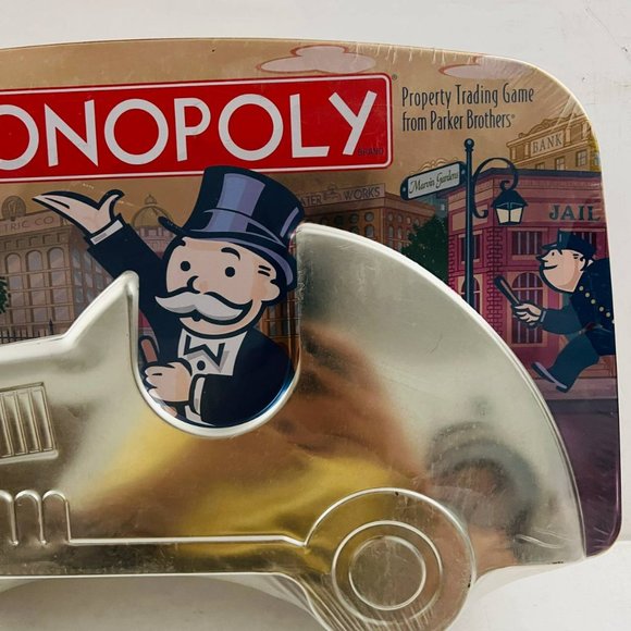 Vintage Monopoly Collector's Edition Tin Car Box 2001 Board Game New Sealed - Picture 3 of 7